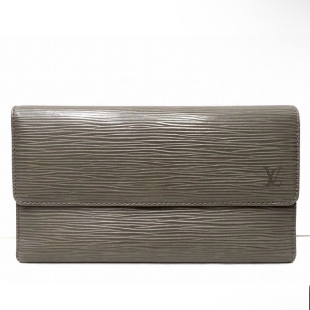 Louis Vuitton Gray Epi Leather Wallet